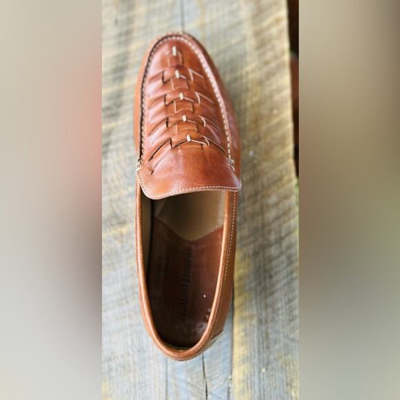 Johnston & Murphy Men’s Classic Cresswell Woven Venetian Loafer in Tan. Size 9M. - Picture 1 of 7